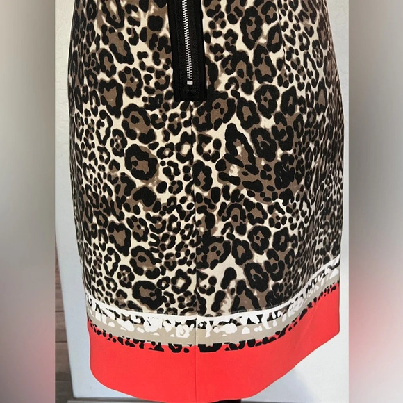 Kenneth Cole NY size 8 sheath leopard print dress, party, office - Picture 8 of 9
